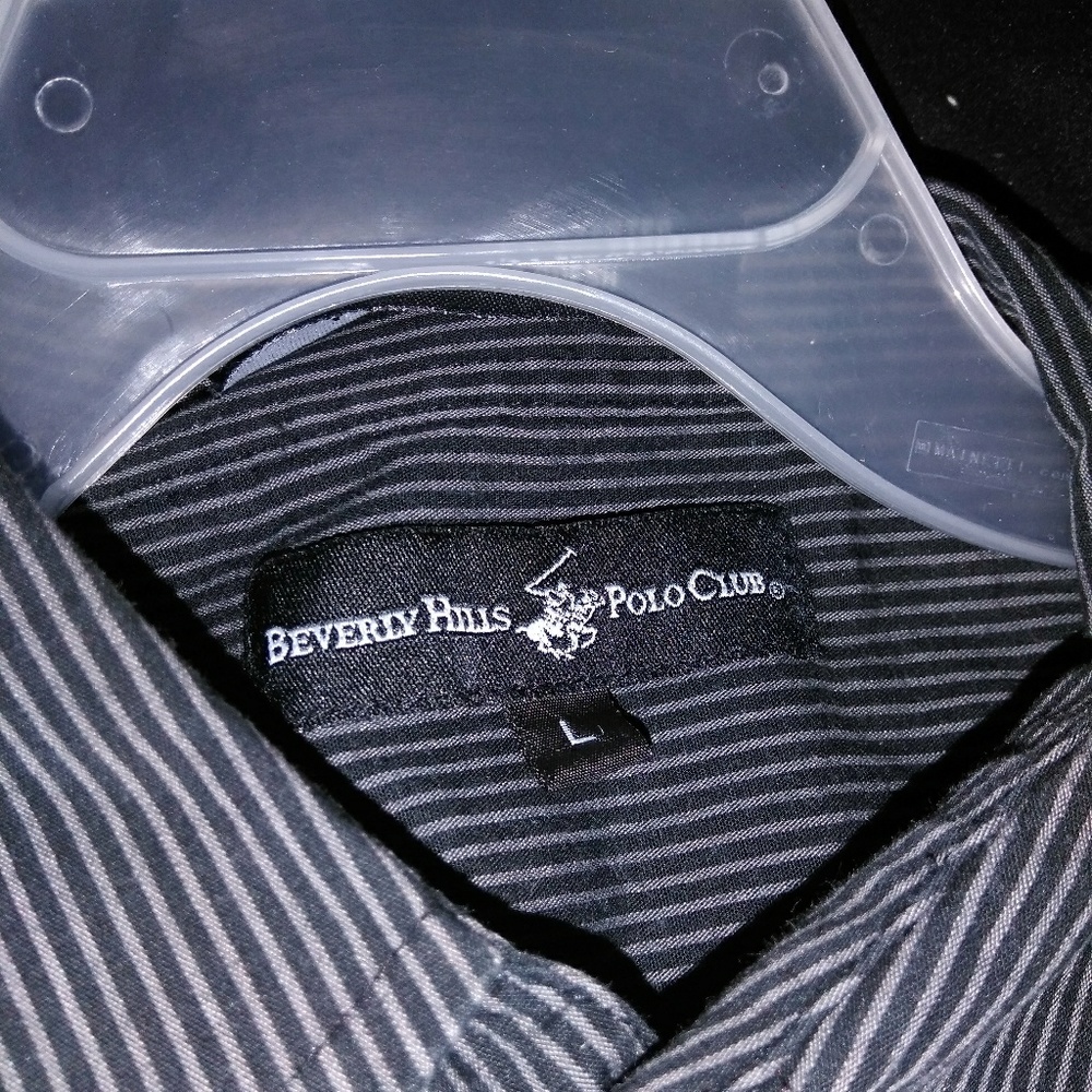 Mens large button up dress shirt